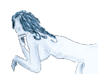 girl gif artist Sticker