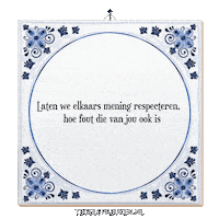 Respect Spreuk Sticker by Tegelspreuken.nl