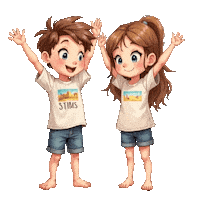 Boys Girls Jump Rope Sticker