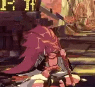 Sitting Guilty Gear GIF