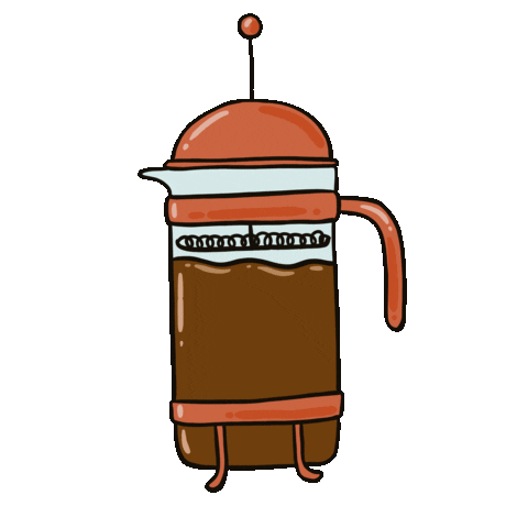 Wake Up Coffee Sticker by Tania Tania