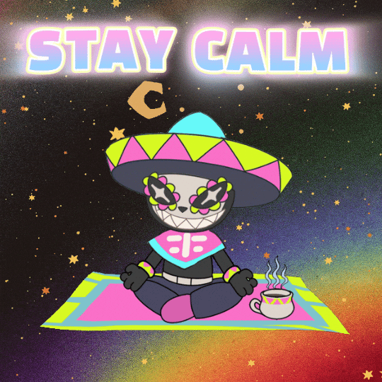 Cat Stay Calm GIF by Party Icons
