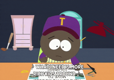 token black letters GIF by South Park 
