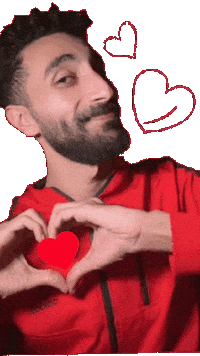 Love You Hearts Sticker