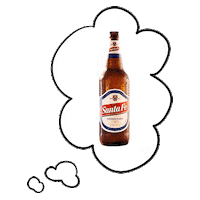 cervezasantafe porron cerveza santa fe Sticker
