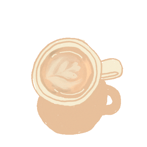 CloudCafe coffee lover vanilla latte cloud cafe Sticker