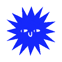 RheaHanlonart illustration doodle smiley face happy star Sticker