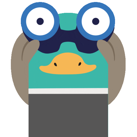 Duck Blinking Sticker