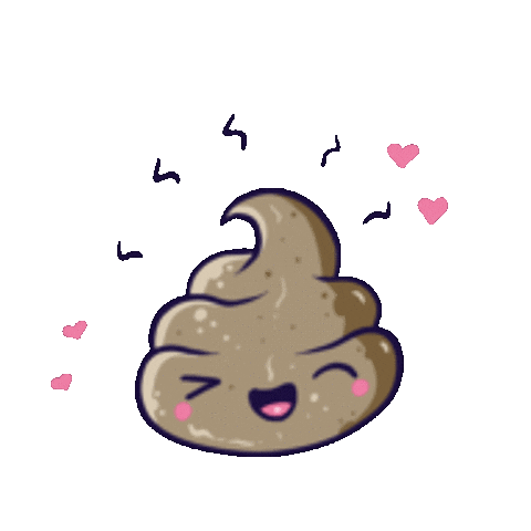 MinaHura fun kawaii poop minahura Sticker