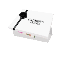 CountDownEvents logo coffee brand box Sticker