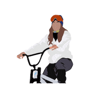 Illustration Bike Sticker