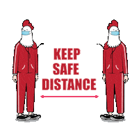 Distance Keepsafe Sticker by Jinjja Chicken