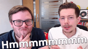 Hmmmm GIF by Andrew and Pete
