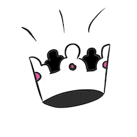 Celebrity Crown Sticker by I Draw Fashion