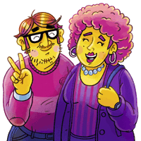 gatotonto happy alegria visitas fregar Sticker
