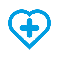 hospitime heart blue herz beat Sticker