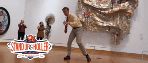 StandUpAndHoller giphyupload stand up and holler all for the gators mr two bits GIF