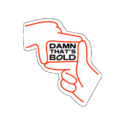 BoldOne_team giphygifmaker cool damn bold Sticker
