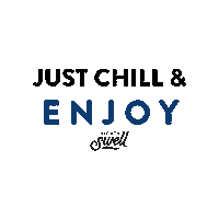 Chill Enjoy Sticker by Mighty Swell
