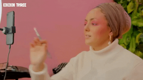 Make-Up Reaction GIF by BBC Three