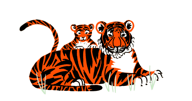 Tiger Wildlove Sticker by Munchkin