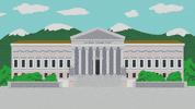 white house clouds GIF by South Park 