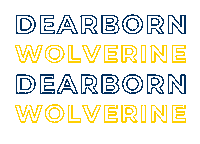 Michigan Football Wolverines Sticker by University of Michigan-Dearborn