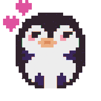 NKAtheOne love penguin pingwin penguin love Sticker