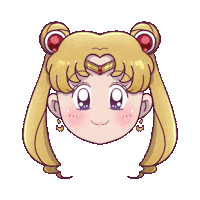 Guibleyart feliz alegre usagi sailormoon Sticker