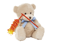 Teddy Bear Chines New Year Sticker