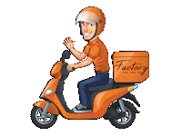 Coffee Delivery Sticker by Factory