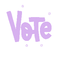 lizmakesthings stars vote purple election Sticker