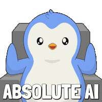 Artificial Intelligence Penguin Sticker by Pudgy Penguins