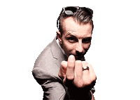 Finger Doit Sticker by Oliver Albrecht