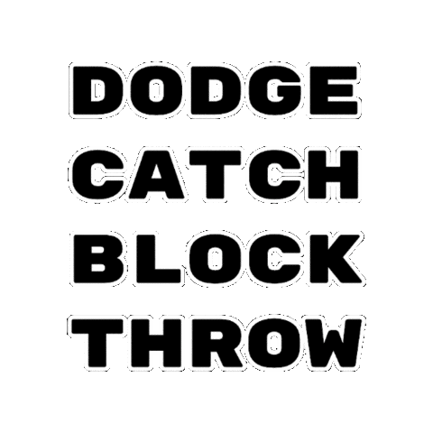 swissdodgeball catch throw block dodge Sticker