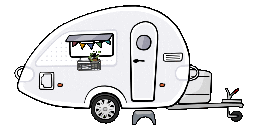 Minimalist Camping Sticker by The Upcycling Camper