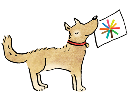 Happy Dog Sticker by Cope Disaster Champions