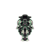 reitzcreative trippy space vibes running Sticker