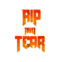 Doom Rip And Tear Sticker