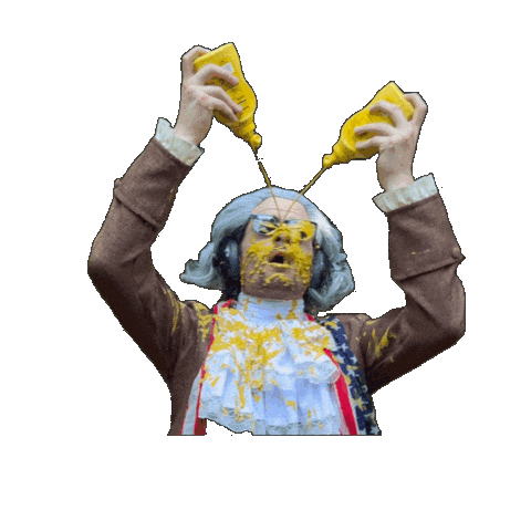 Mustard Condiment Sticker