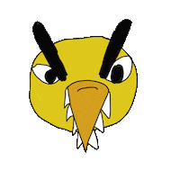 Cartoon Character Blink Sticker by Angry Duck