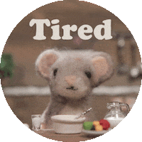Tired Stop Motion Sticker by Mouse