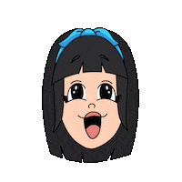 Girl Smile Sticker
