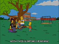 bart simpson waiting GIF