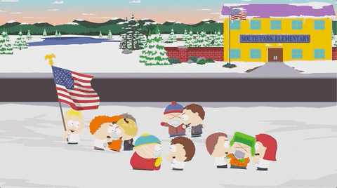 American Flag Butters GIF by South Park