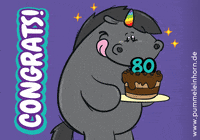 Rainbow Birthday GIF by Pummeleinhorn