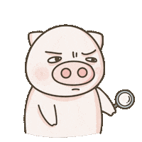 Pig Think Sticker