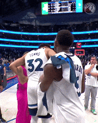 Nba Hugs GIF by Minnesota Timberwolves