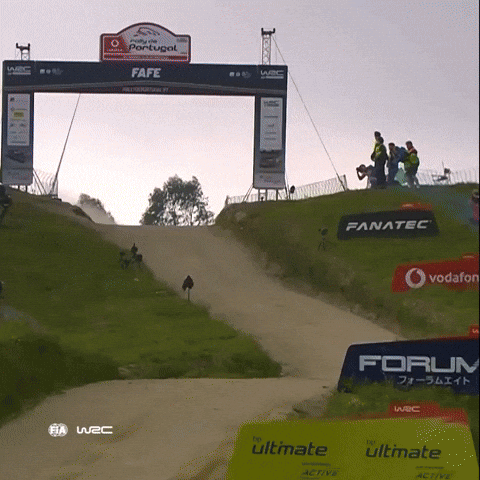 Driving Jumping Car GIF by FIA World Rally Championship