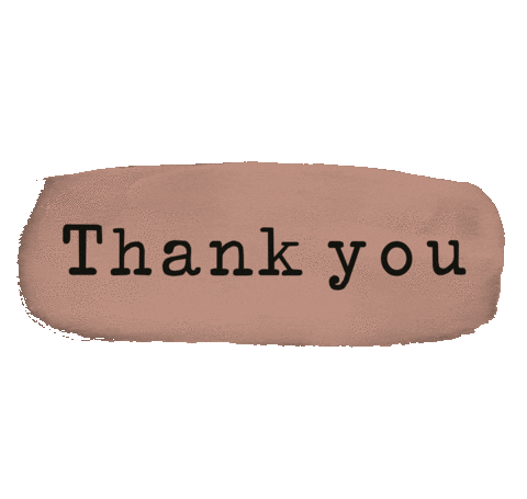 Thanks Thank You Sticker by konope.co